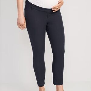 Old Navy Maternity Side-Panel Pixie Ankle Pants, Navy 6